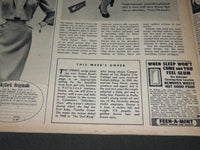 1951 APRIL 15 SUNDAY MIRROR MAGAZINE SECTION - DONNA REED COVER - J 3020