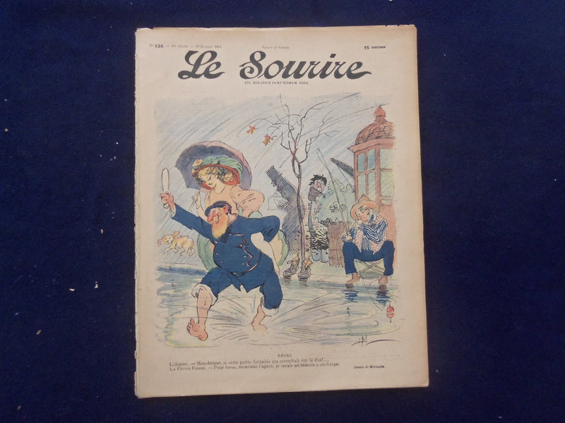 1908 FEB 22 LE SOURIRE MAGAZINE - ILLUSTRATED COMEDY - FRENCH TEXT - SP 4867H