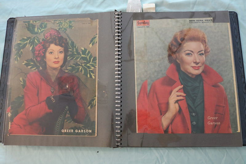 GIANT MOVIE STAR SCRAPBOOK - PAULETTE GODDARD - ALICE FAYE - #5