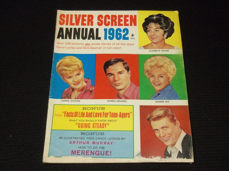 1962 SILVER SCREEN ANNUAL MAGAZINE - GEORGE MAHARIS COVER - E 13484