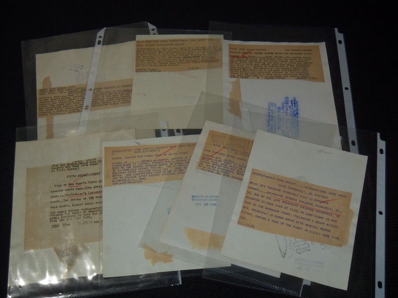 1938-1949 ORIGINAL WIRE PHOTOS - LOT OF 7 PHOTOS - #115