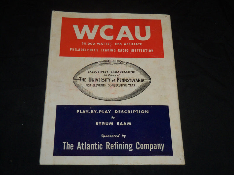 1946 OCTOBER 19 VIRGINIA VS. PENNSYLVANIA COLLEGE FOOTBALL PROGRAM - J 5761