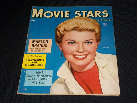 1955 MAY MOVIE STARS PARADE MAGAZINE - DORIS DAY FRONT COVER - E 1424