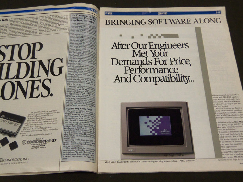 1987 NOVEMBER 3 COMPUTERS MANAGING THE MIGRATION PC WEEK SUPPLEMENT - ST 6931