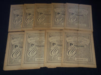 1900-1902 HOWARD ANTHENAEUM PROGRAMME LOT OF 9 - BOSTON MASSACHUSETTS - J 9247