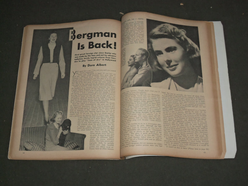 1940 APRIL SCREENLAND MAGAZINE - MADELEINE CARROLL COVER - M 51