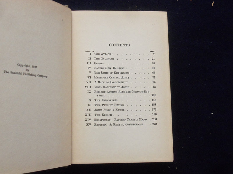 1927 TWO BOY PIONEERS HARDCOVER BOOK BY JAMES BRADEN - KD 8375