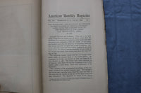 1899 JANUARY THE AMERICAN MONTHLY MAGAZINE - COLOR MAP - K 718