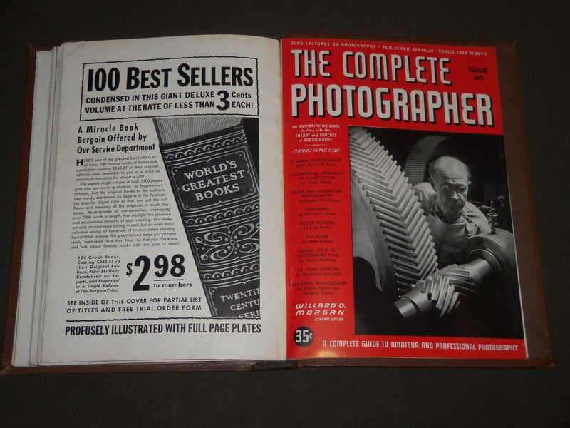1942 THE COMPLETE PHOTOGRAPHER MAGAZINE BOUND VOLUME - ISSUES #25-30 - KD 4920