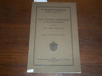 1922 THE MARINE FISHERIES OF MASSACHUSETTS REPORT - DEPT OF CONSERVATION- K 1185