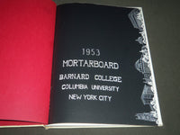1953 MORTARBOARD BARNARD COLLEGE YEARBOOK - GREAT PHOTOS - YB 944