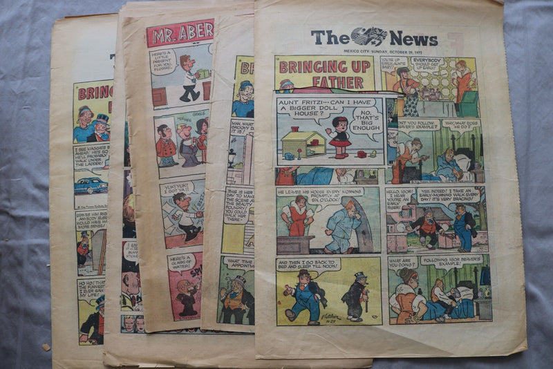 1970'S SUNDAY COLOR COMICS PAGES - HUGH LOT - 3 INCH STACK - NP 9310