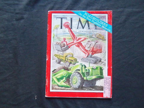 1957 JUNE 24 TIME MAGAZINE - ROAD BUILDING - T 1595