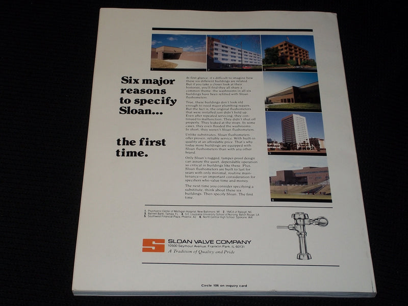 1988 SEPTEMBER ARCHITECTURAL RECORD MAGAZINE - SCHOOLS FRONT COVER - E 952