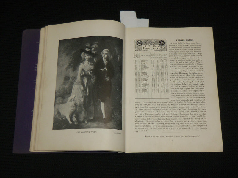 1906 MARYLAND LIFE INSURANCE COMPANY ALMANAC - SOFTCOVER - J 6867