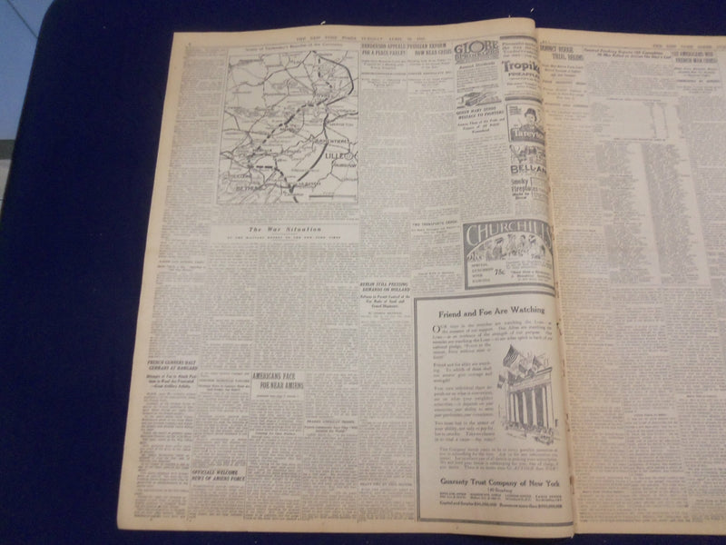 1918 APRIL 30 NEW YORK TIMES - VON ARNIM'S ARMY DISASTROUSLY DEFEATED - NT 8212