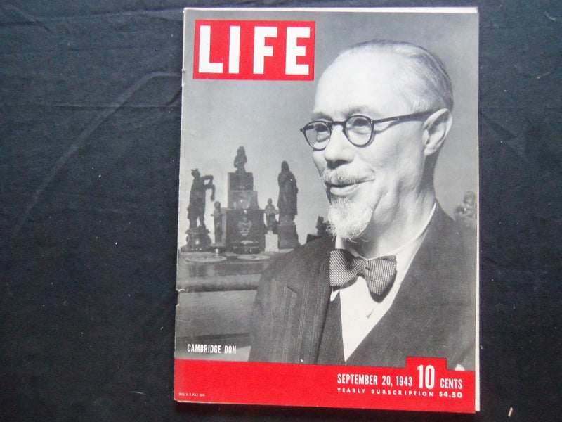 1943 SEPTEMBER 20 LIFE MAGAZINE - CAMBRIDGE DON CHARLES SELTMAN - L 357