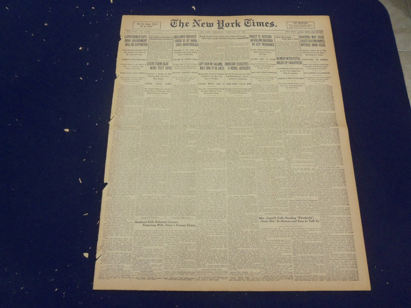 1922 FEBRUARY 15 NEW YORK TIMES - LIFT BAN ON SALOME, MAY SING IN 1923 - NT 9013