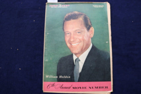 1954 NOV 28 SUNDAY NEWS COLOROTO MAGAZINE-WILLIAM HOLDEN -MOVIE NUMBER - E 22790