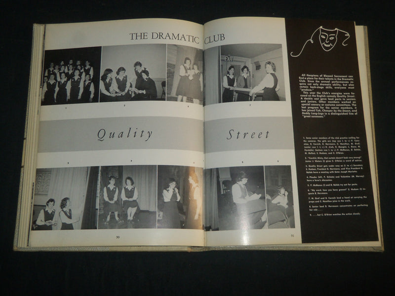1961 THE GRAIL BLESSED SACRAMENT HIGH SCHOOL YEARBOOK - NEW YORK CITY - YB 1847
