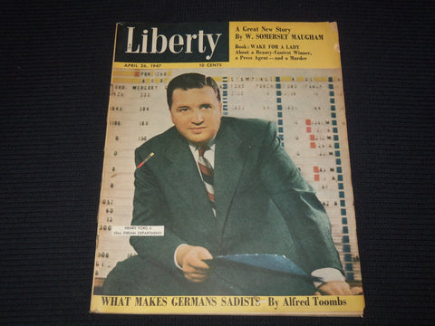 1947 APRIL 26 LIBERTY MAGAZINE - HENRY FORD II COVER - E 16109