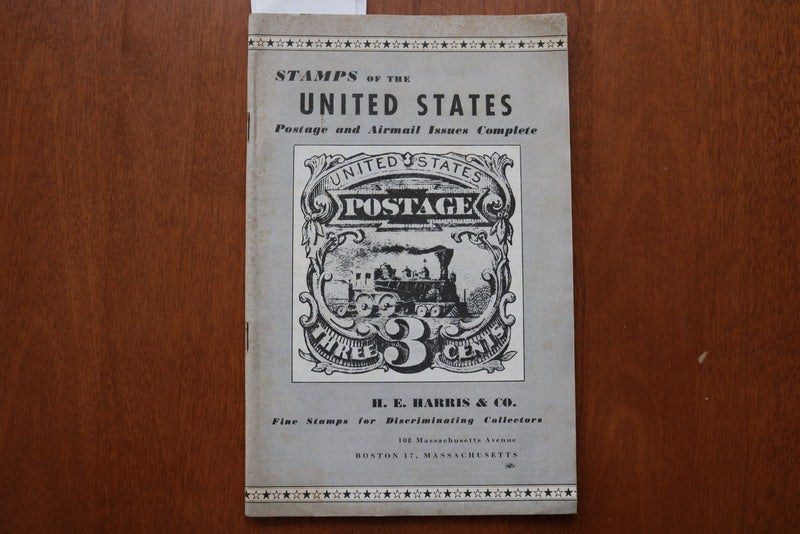 1950'S STAMPS OF THE UNITED STATES - H.E. HARRIS & CO. - SOFTCOVER BOOK - K 3172