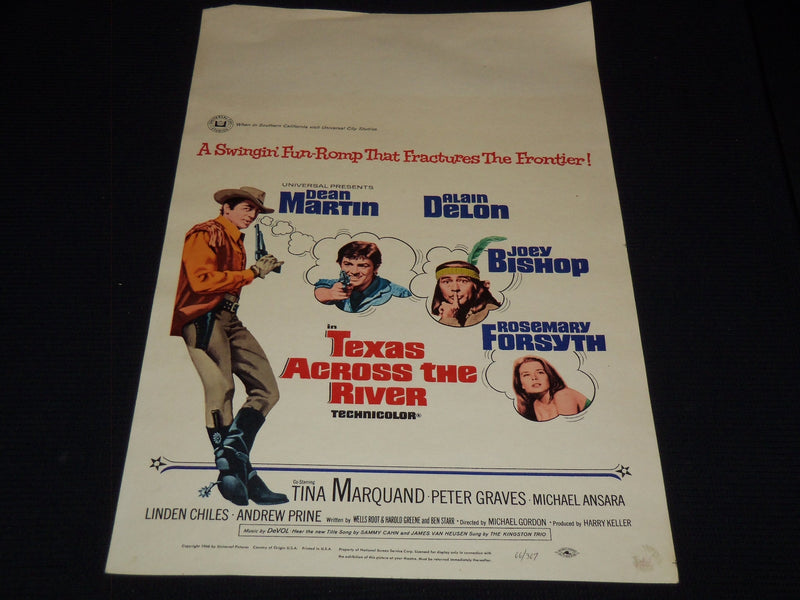 1966 TEXAS ACROSS THE RIVER MOVIE 22