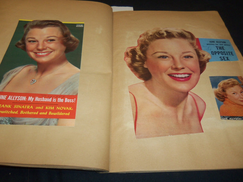 JUNE ALLYSON SCRAPBOOK - HOLLYWOOD - LOADED WITH GREAT PHOTOS - 18A
