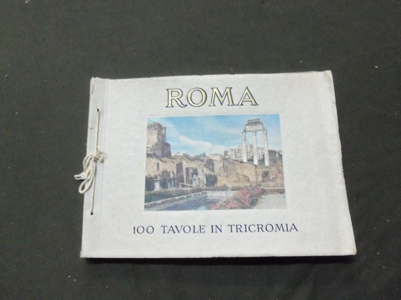 1900S ROMA VIEW BOOK - 100 TAVOLE IN TRICROMIA - IN 4 LANGUAGES - J 5206