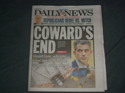 2020 JANUARY 29 NEW YORK DAILY NEWS NEWSPAPER - FOTIS DULOS KILLS HIMSELF