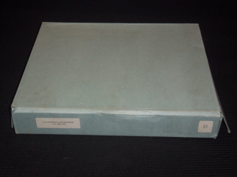 1908-1909 LA CONSTRUCTION MODERNE MAGAZINE BOUND VOLUME NO. 24