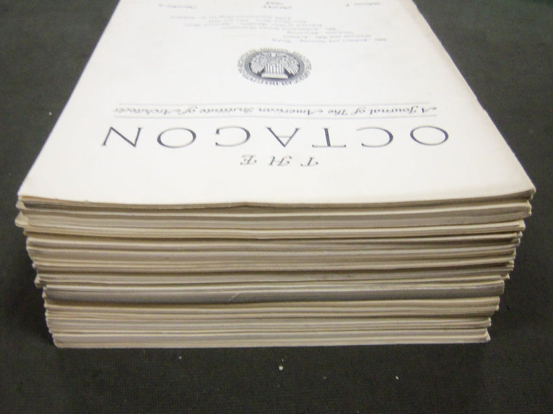 1935-1940 THE OCTAGON JOURNAL OF AMERICAN INSTITUTE LOT OF 39 ISSUES - O 529C