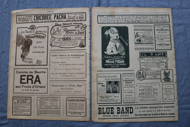 1922 NOTRE PAYS MAGAZINE - PASTEUR - FRENCH - LOT OF 8 - O 3853