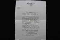 1930'S BRADLEY KINCAID FOLK SINGER TYPED LETTER - K 2763