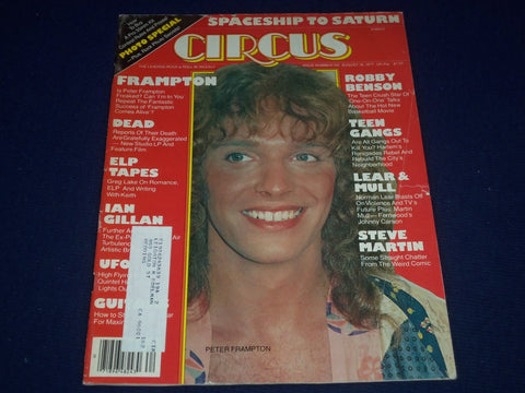1977 AUGUST 18 CIRCUS MAGAZINE - PETER FRAMPTON COVER - GREAT PHOTOS - J 670