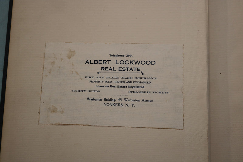 1902 YONKERS ILLUSTRATED HARDCOVER BOOK - KD 9677
