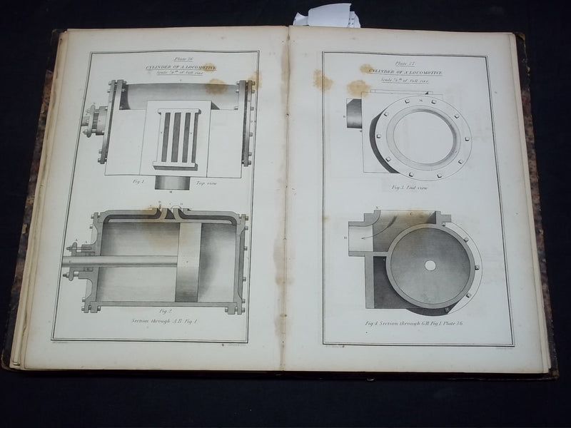 1852 GEOMETRICAL DRAWING FOR MECHANICS AND SCHOOLS BOOK BY MINIFIE - KD 2757O