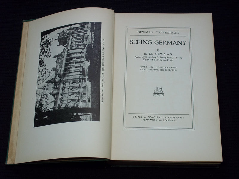 1930 SEEING GERMANY HARDCOVER BOOK BY E. M. NEWMAN - KD 7621
