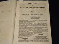 1856 JAN-JUL DIARIO DA CAMARA DOS DEPUTADOS VOLUMES LOT OF 3 - LISBOA - KD 2016K