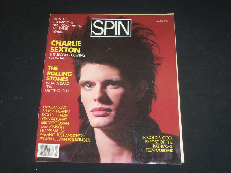 1986 MAY SPIN MAGAZINE - CHARLIE SEXTON COVER - GREAT PHOTOS - SP 4139