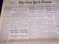 1938 OCTOBER 25 NEW YORK TIMES - HENRY FORD PREVIEWS NEW CARS - NT 3123