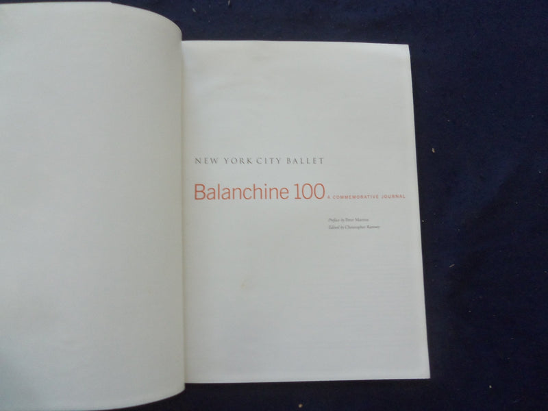 2004 BALANCHINE 100 - A COMMEMORATIVE JOURNAL SOFTCOVER BOOK - KD 8205