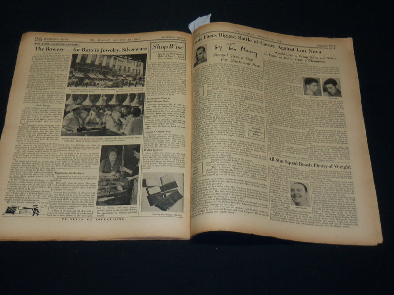 1941 AUGUST 10 PM'S WEEKLY NEWSPAPER - SUPPLIES RUINED BY FIGHTERS - NP 4932
