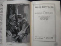 1928 BLOCK THAT KICK HARDCOVER BOOK BY HAROLD SHERMAN - KD 8785