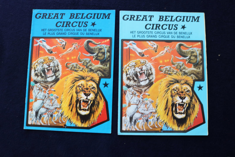 1989-1991 GREAT BELGIUM CIRCUS PROGRAMS - LOT OF 7 - O 3523
