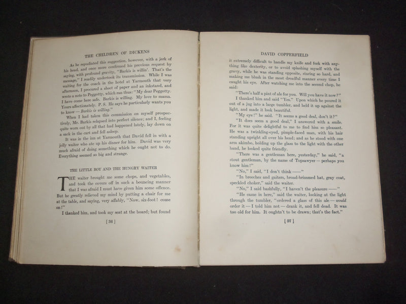 1931 THE CHILDREN OF DICKENS HARDCOVER BOOK BY SAMUEL MCCHORD CROTHERS - KD 9281