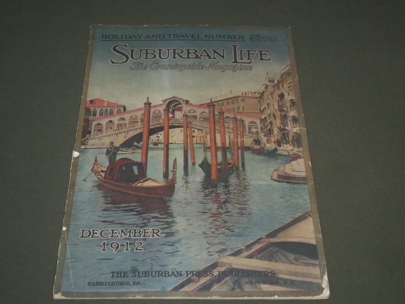 1912 DEC SUBURBAN LIFE THE COUNTRYSIDE MAGAZINE - GREAT COVER & ADS - SP 9486