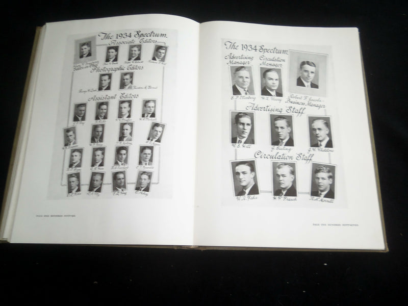 1934 THE SPECTRUM GETTYSBURG COLLEGE YEARBOOK - GETTYSBURG, PA - YB 2515