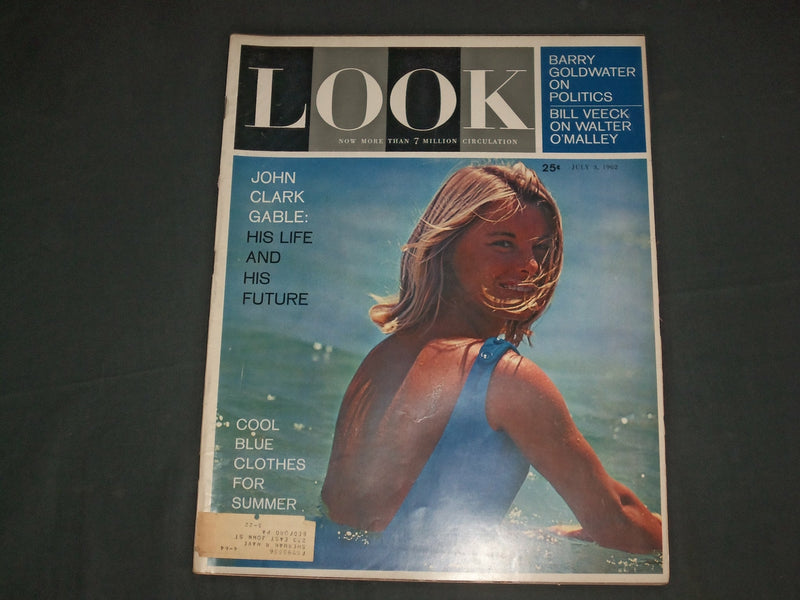 1962 JULY 3 LOOK MAGAZINE - JOHN CLARK GABLE: HIS LIFE AND HIS FUTURE - LK 69