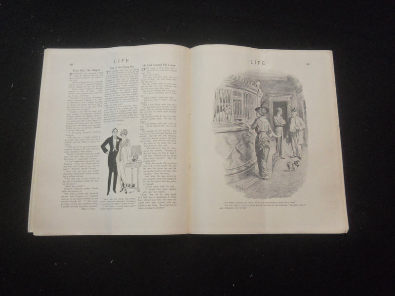 1914 JULY 9 LIFE MAGAZINE - COCA-COLA AD ON BACK COVER - L 759O